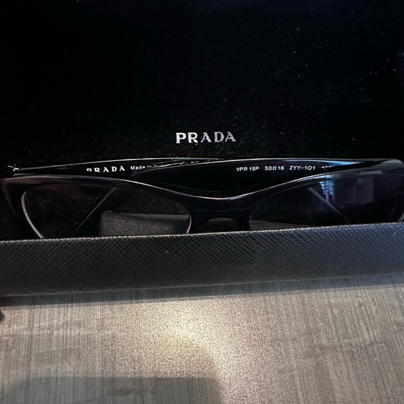 GUC Prada Eyewear Frames PR 15-VP in Black/Gray (with Rx lens) - Picture 1 of 5